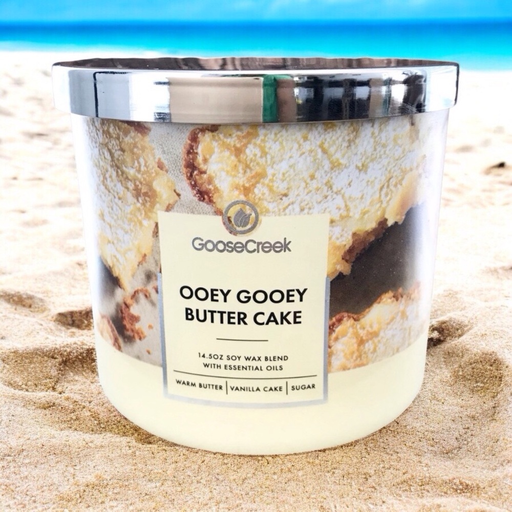 🆕40+ Hrs Ooey Gooey Butter Cake GooseCreek 3 Wick Candles (Made in USA)